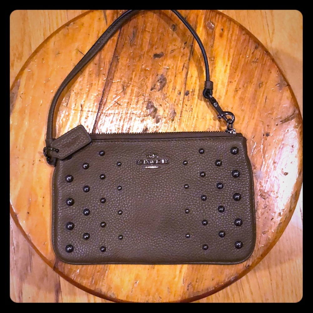 Coach limited edition leather wristlet